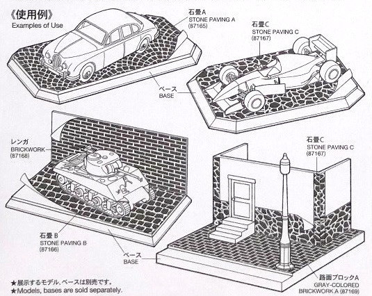 Материал для диорам, булыжная мостовая (крупная), Tamiya (Япония) - фото 2 - id-p92581591