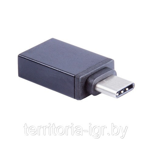 Адаптер Type-C - USB 3.0 OTG BMC-602 черный Blast - фото 2 - id-p92582446
