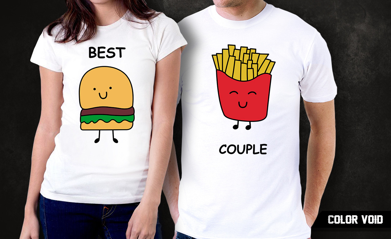 Комплект парных футболок "Best Couple"