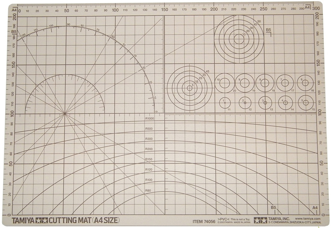 Коврик для резки A4, Tamiya (Япония)