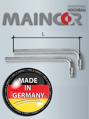 Г-образная присоединительная трубка 16-L-300, MAINCOR (Германия) - фото 1 - id-p4517957