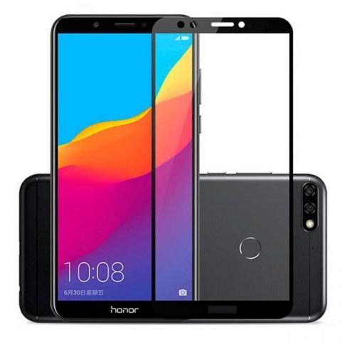 Защитное стекло Full-Screen для Huawei Honor 7C Pro / Y7 Prime 2018 черный (5d-9 с полной проклейкой) - фото 2 - id-p92627594