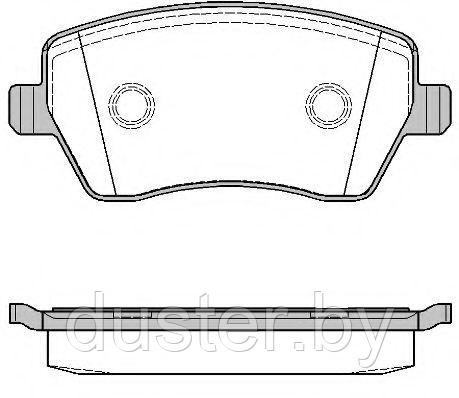 Комплект тормозных колодок Renault Duster 1.6 16V PART-ONE - фото 1 - id-p92475966