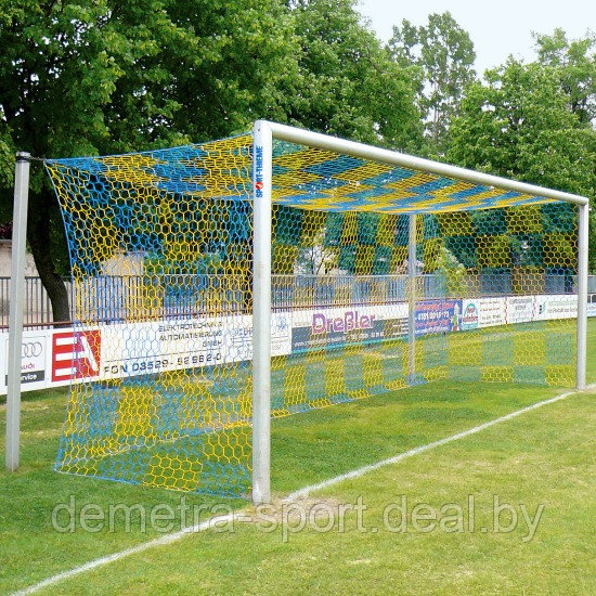Ворота футбольные (7,32х2,44) с держателем сетки - фото 1 - id-p92630956