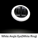 Фара светодиодная 20W  9-80V круглая ближний свет White Angle Eye, фото 4
