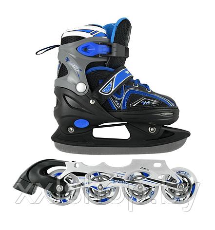 Коньки 2 в 1 MaxCity Volt ICE Combo boy 35-38, фото 2