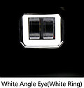 Фара светодиодная 20W 9-80V квадратная ближний свет White Angle Eye, фото 3