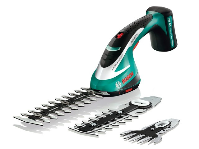 Аккум. ножницы садовые BOSCH ASB 10,8 LI SET в чем. + набор насадок (12.0 В, 1 акк., 1.3 А/ч, Li-Ion, шир. 100 мм)