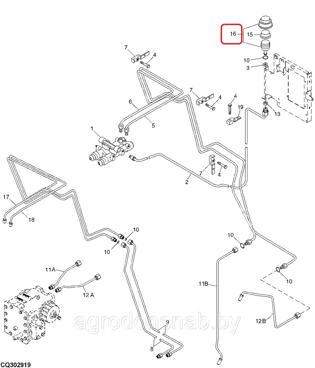 Бачок жидкости AH208639