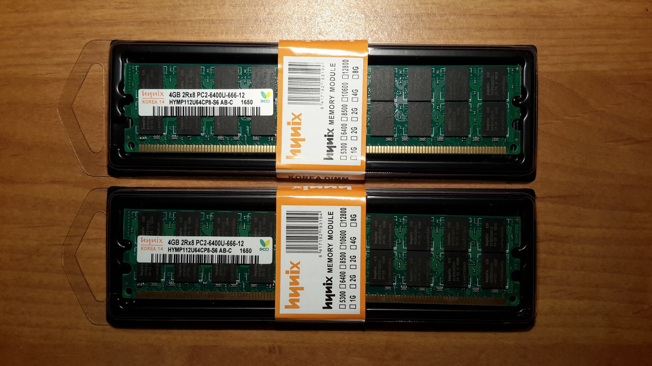 Оперативная память ОЗУ DDR2 4GB, 8GB 800МГц Hynix - фото 1 - id-p92657630