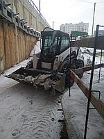 Планировочные работы мини-погрузчиком Bobcat S-850