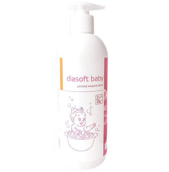 Детское жидкое мыло с дозатором Diasoft baby