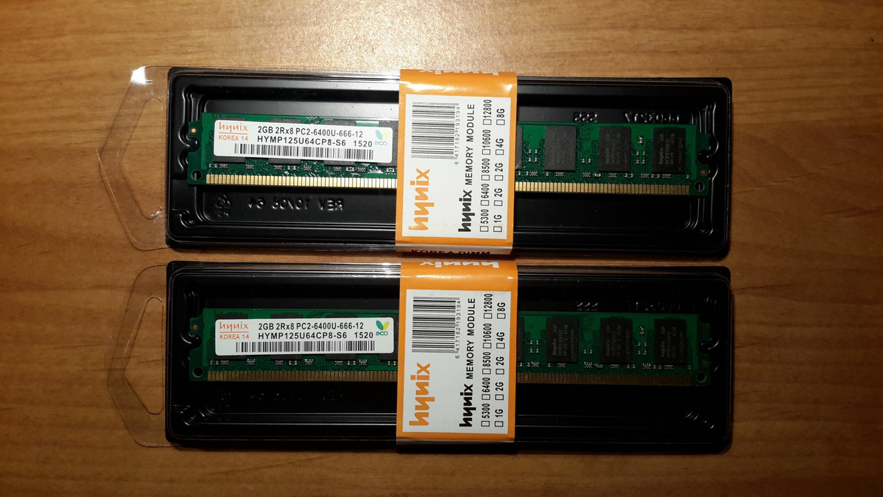 Новая оперативная память DDR2 2GB, 4GB Hynix - фото 1 - id-p92658127