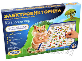 Настольная игра Электровикторина "IQ ТРЕНАЖЕР" 03669