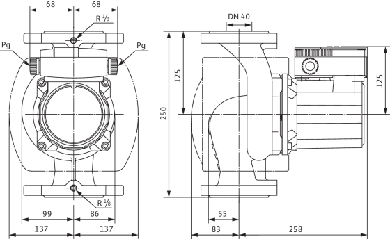 Насос циркуляционный Wilo TOP-S 40/15 EM 1х230В - фото 3 - id-p92666352