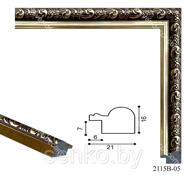 Рамки из пластикового багета 2115b-05