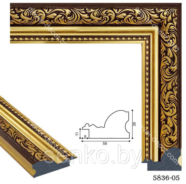 Рамки из пластикового багета 5836-05
