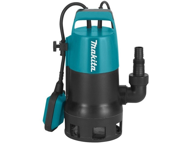 Дренажный насос для грязной воды MAKITA PF 1010 (1000 Вт, 14400 л/ч, до 5 м, пластм. корпус) - фото 1 - id-p92673335