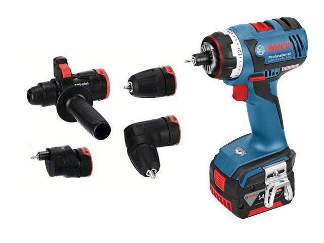 Аккум. дрель-шуруповерт BOSCH GSR 14,4 V-EC FC2 L-BOXX + насадки (14.4 В, 2 акк., 4.0 А/ч Li-Ion, 2 скор., 46 Нм, шурупы до 8 мм)