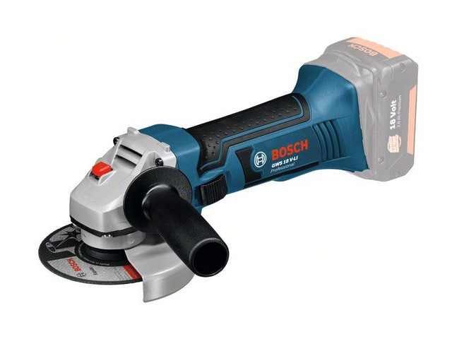 Аккум. углошлифмашина BOSCH GWS 18-125 V-LI в кор. (18.0 В, БЕЗ АККУМУЛЯТОРА, диск 125х22.0 мм)