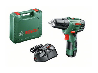 Аккум. дрель-шуруповерт BOSCH EasyDrill 12-2 в чем. (12.0 В, 1 акк., 2.5 А/ч Li-Ion, 2 скор., 22 Нм, шурупы до 6 мм)