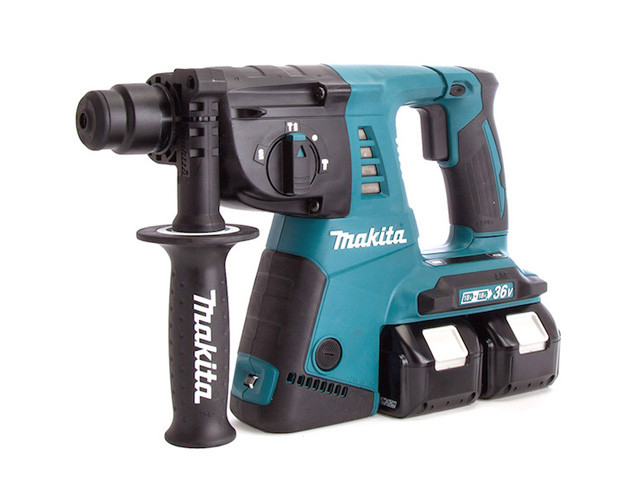 Аккум. перфоратор MAKITA DHR 263 RF4 в чем. (18+18 В, 4 акк., 3.0 А/ч Li-Ion, 2.5 Дж, вес 4.9 кг, - фото 1 - id-p92673888