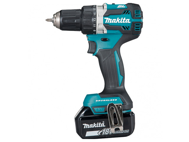 Аккум. дрель-шуруповерт MAKITA DDF 484 RAE в чем. (18.0 В, 2 акк., 2.0 А/ч Li-Ion, 2 скор., 54 Нм, шурупы до