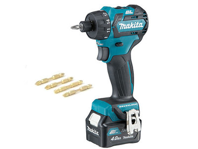 Аккум. шуруповерт MAKITA DF 032 DWMX1 в чем.+ набор бит (10.8 В, 2 акк., 4.0 А/ч Li-Ion, 2 скор., 32 Нм, шурупы до 10 мм)