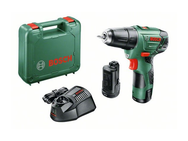 Аккум. дрель-шуруповерт BOSCH EasyDrill 12-2 в чем. (12.0 В, 2 акк., 2.5 А/ч Li-Ion, 2 скор., 22 Нм, шурупы до 6 мм) - фото 1 - id-p92674060