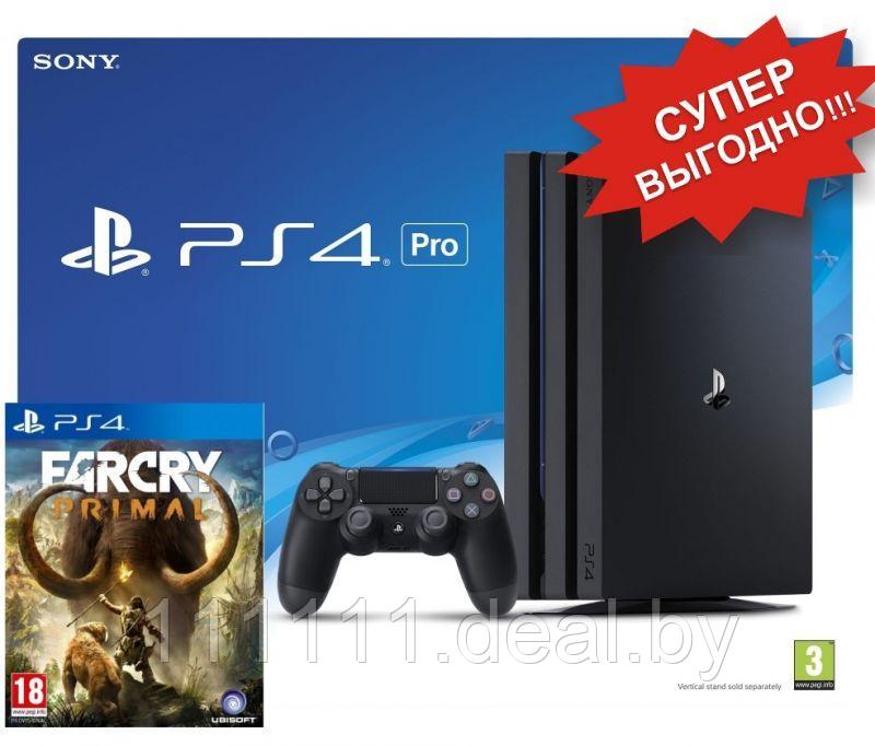 Playstation 4 pro + Far Cry Primal PS 4 - фото 1 - id-p92676360