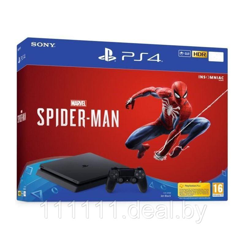 Sony Playstation 4 Slim + Spider Man PS4 - фото 1 - id-p92676373