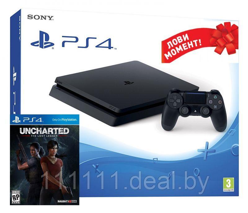 PlayStation 4 Slim 1TB + Uncharted The Lost Legacy - фото 1 - id-p92676375