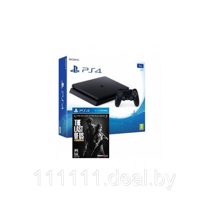 Sony Playstation 4 Slim 1Tb Black Игровая консоль + The Last Of Us (PS4) - фото 1 - id-p92676377