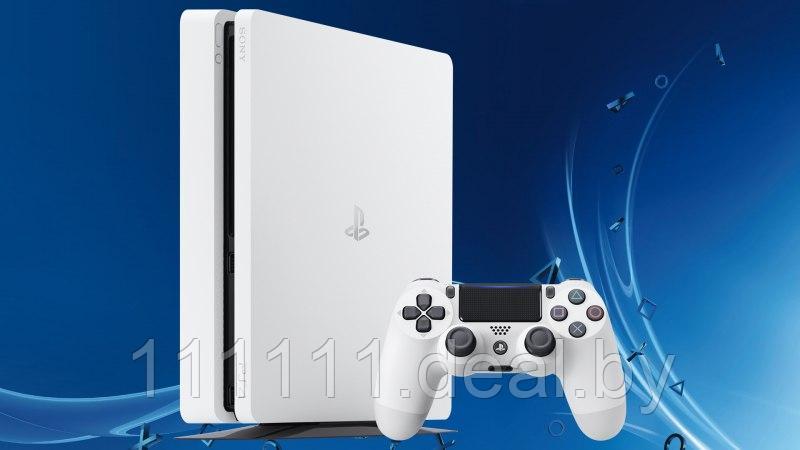Sony Playstation 4 slim 1TB White - фото 1 - id-p92676383