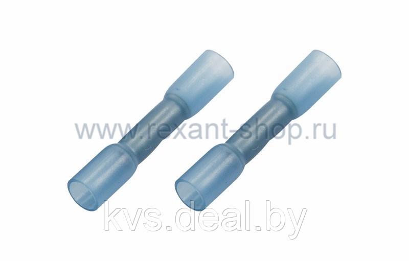 СОЕДИНИТЕЛЬНАЯ ГИЛЬЗА изолированная термоусаживаемая (СГИ-т L-37мм) 1.5-2.5 мм (KY-2) синий REXANT