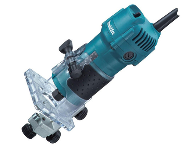 Фрезер кромочный MAKITA 3709 в кор. (530 Вт, цанга 6 мм, 30000 об/мин)