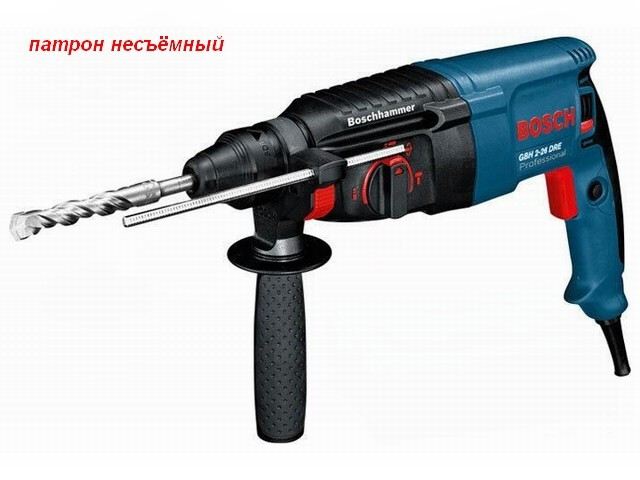 Перфоратор BOSCH GBH 2-26 DRE в чем. (800 Вт, 2.7 Дж, 3 реж., патрон SDS-plus, вес 2.7 кг)