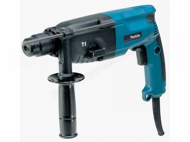 Перфоратор MAKITA HR 2020 в чем. (710 Вт, 2.2 Дж, 3 реж., патрон SDS-plus, вес 2.3 кг)