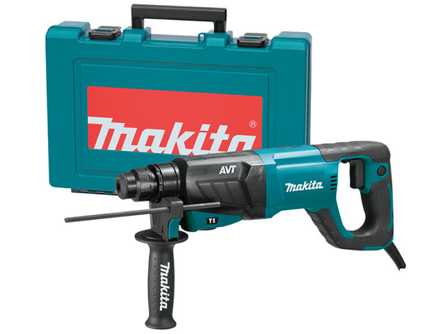 Перфоратор MAKITA HR 2641 в чем. (800 Вт, 2.4 Дж, 3 реж., патрон SDS-plus, вес 3.1 кг) - фото 1 - id-p92712423