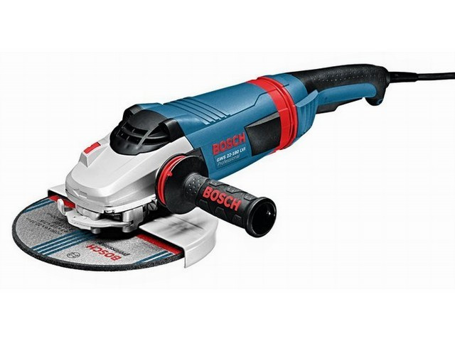 Двуручная углошлифмашина BOSCH GWS 22-180 LVI в кор. (2200 Вт, диск 180х22 мм, вибро, плавный пуск, без регул. - фото 1 - id-p92712504