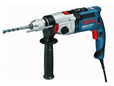 Дрель ударная BOSCH GSB 21-2 RCT в чем. (1300 Вт, патрон БЗП, 2 скор.)