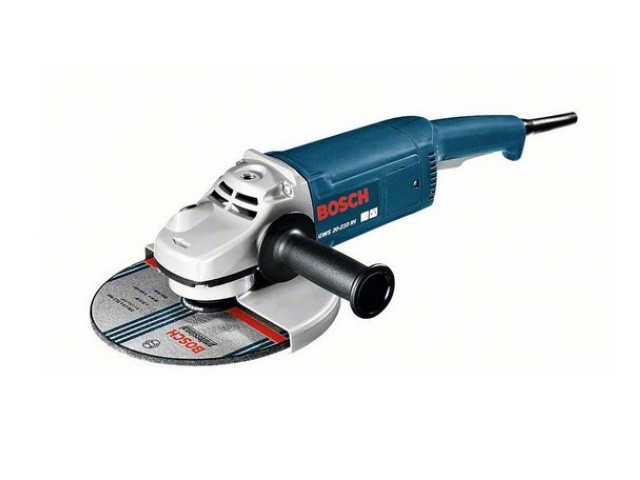 Двуручная углошлифмашина BOSCH GWS 20-230 Н в кор. (2000 Вт, диск 230х22 мм, без регул. об.)