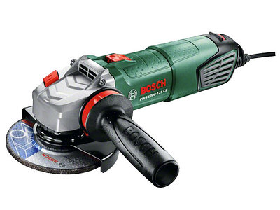 Одноручная углошлифмашина BOSCH PWS 1000-125 CE в чем. (1000 Вт, диск 125х22 мм, вибро, плавный пуск, регул. об.)