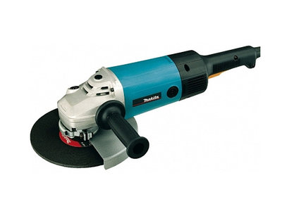 Двуручная углошлифмашина MAKITA 9077 SF в кор. (2000 Вт, диск 180х22 мм, плавный пуск, без регул. об., SDS-гайка)