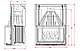 Invicta Prismatique 850 DO чугунный камин, фото 3