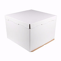 Коробка для торта эконом EB450 Pasticciere (Россия, белый картон, 420х420х450 мм, до 8 кг)