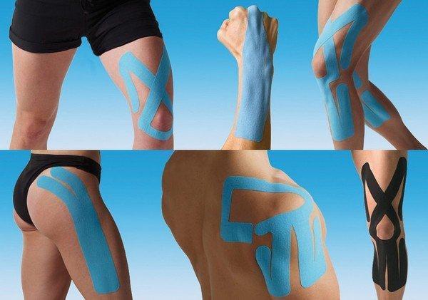 Тейпы на спортсменах