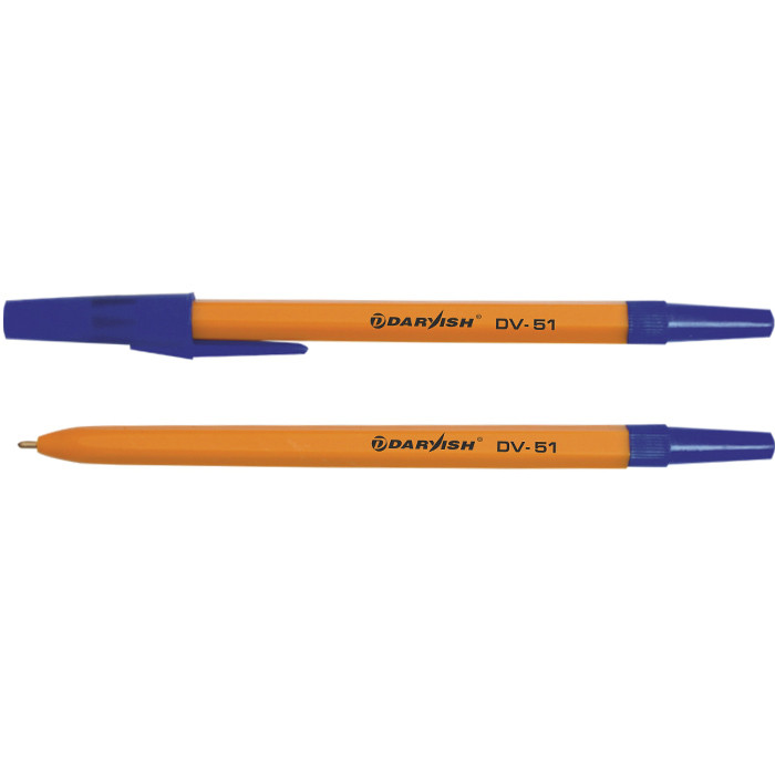 Ручка шар. синяя Darvish корпус оранжевый - фото 1 - id-p80830523