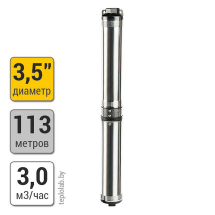 Скважинный насос UNIPUMP 3.5" ECO MIDI-4 1.1, 220 В, фото 2