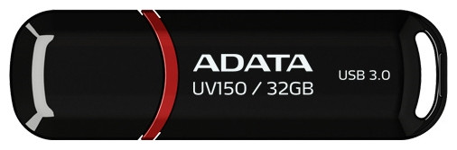 USB Flash A-Data DashDrive UV150 Black 32GB (AUV150-32G-RBK) - фото 1 - id-p92730221